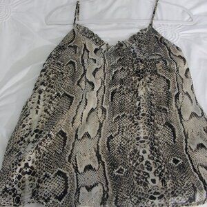 Chic Animal Print Spaghetti Strapped Top